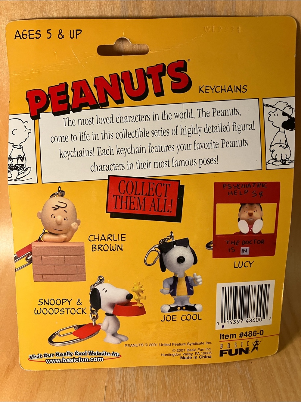 Peanuts Snoopy and Woodstock Keychain by Basic Fun - Picture 3 of 8